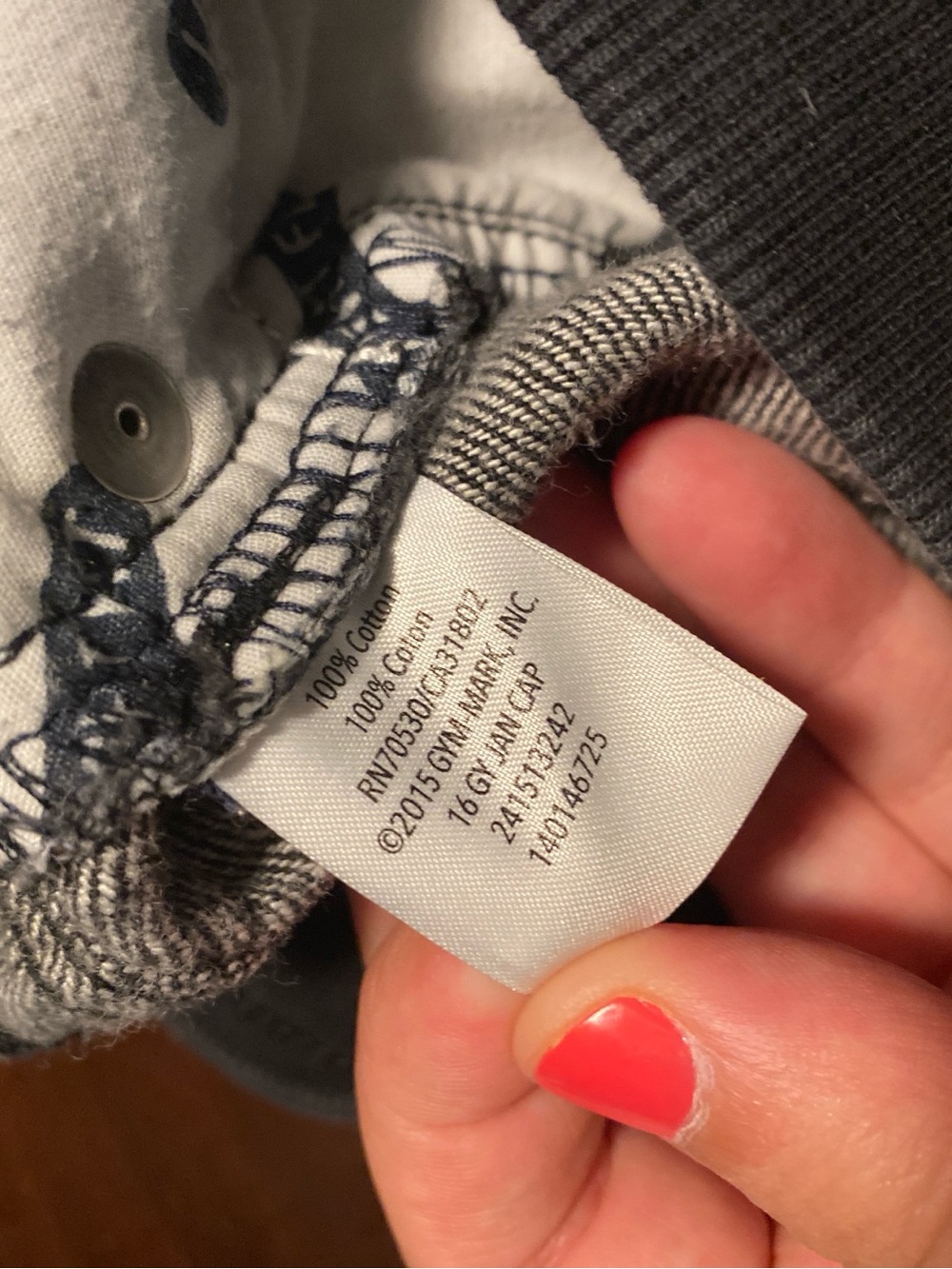 GYMBOREE Black and Gray Pull-On Jeans - Picture 5 of 5